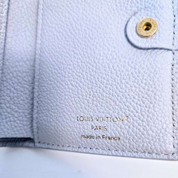 Rare sold out Louis Vuitton Portefeuille Lisa Empreinte Bifold Wallet blue azure - Picture 7 of 10